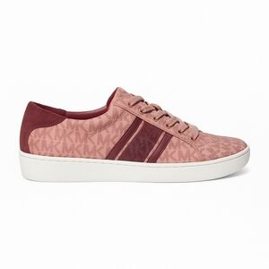 Michael Kors Burgundy Monogram Sneakers
